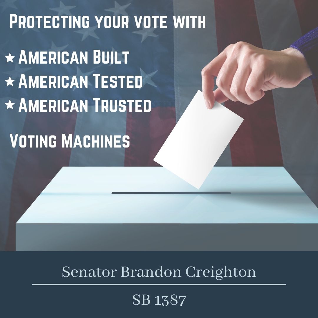Senate Bill 1387 – American Made Election Equipment